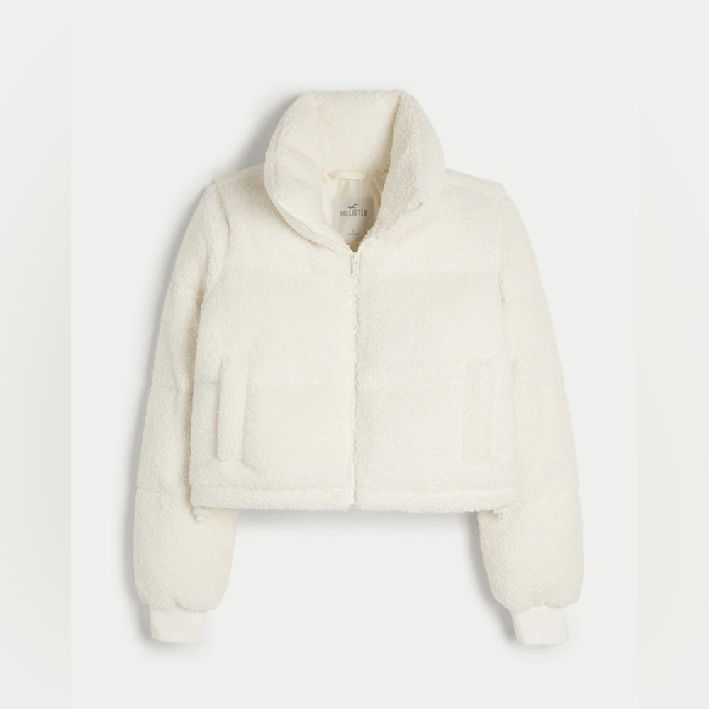 Hollister Cream Teddy Jacket